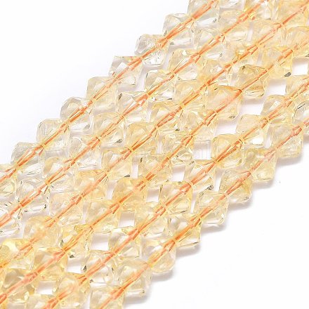 Chapelets de perles de citrine naturelle G-F715-020-1