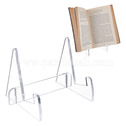 CHGCRAFT Acrylic Book Display Stand Display Easel Acrylic Book Easel for Book Magazine Comic Easel Phone Tablet Holder Book Stands for Display AJEW-WH0329-04A-1