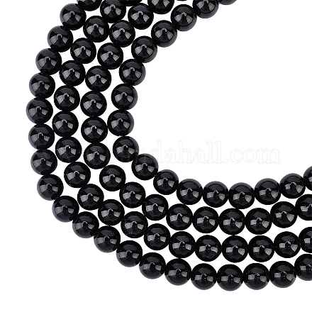 ARRICRAFT Natural Obsidian Beads Strands G-AR0002-30-1