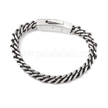 304 pulsera de cadenas de cuerda de acero inoxidable para hombres y mujeres. STAS-E001-01AS-1