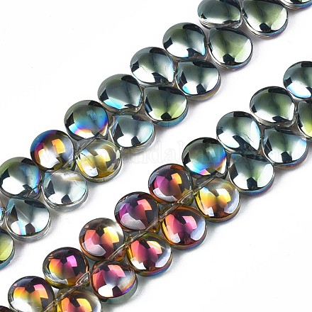 Electroplate Glass Beads Strand EGLA-S188-27-C02-1
