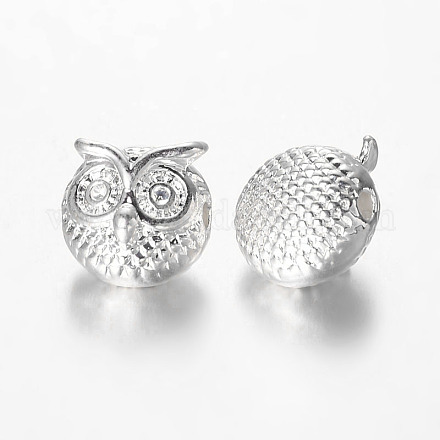 Owl Alloy Beads PALLOY-L161-04S-1