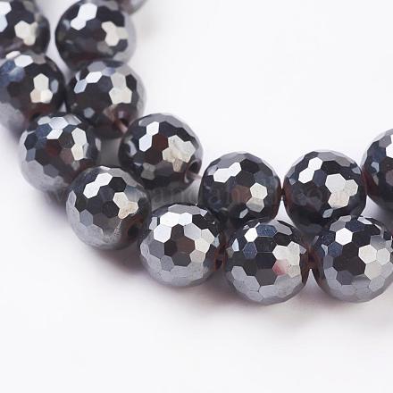 Chapelets de perles en hématite synthétique sans magnétiques G-G726-03-8mm-1