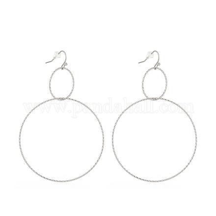 Серьги-подвески из нержавеющей стали 304 EJEW-L237-02P-1
