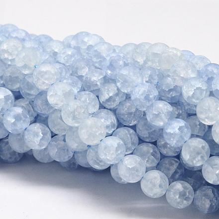Chapelets de perles en quartz craquelé synthétique CCG-K002-10mm-05-1