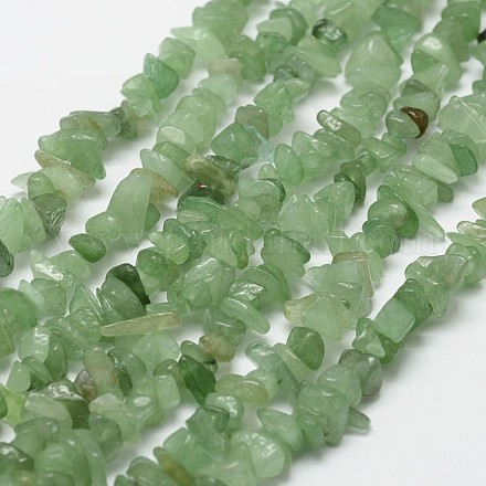 Natürlichen grünen Aventurin Perlen Stränge X-G-F328-24-1