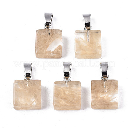 Colgantes de cristal de piedra sandía G-T131-103-1