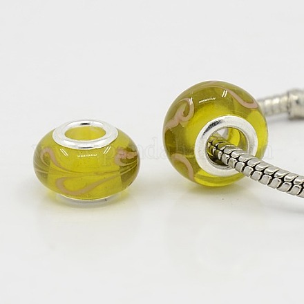Rondelle Glass Beads X-DA486-3-1
