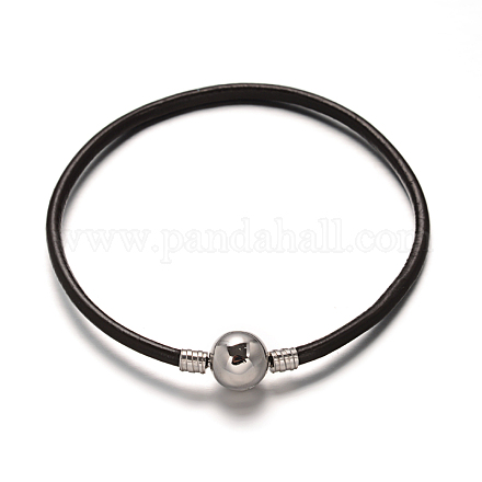 PU Leather Cord Bracelets MAK-L003-04-1