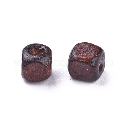 Perles en bois naturel teint WOOD-S616-1-LF-1