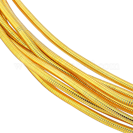 Benecreat 40g 丸型銅製クラフトワイヤー  ジュエリー作りのための  ゴールドカラー  18ゲージ  1mm CWIR-BC0001-28G-1