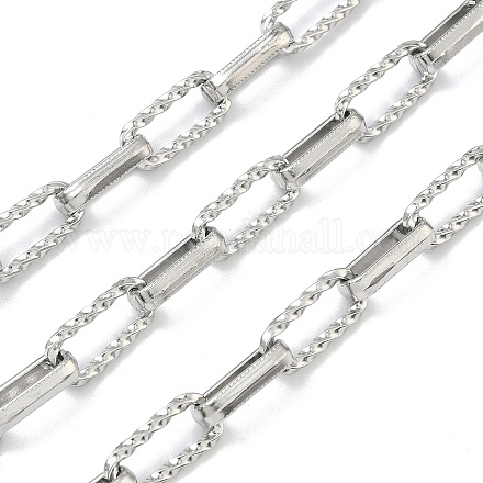 Изготовленные вручную цепочки из нержавеющей стали 304 в виде прямоугольников с витыми концами&nbsp;STAS-F341-06P-1