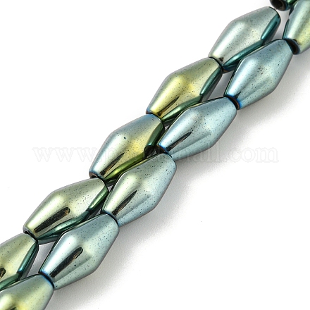 Brins de perles d'hématite magnétiques synthétiques galvanisées G-Z032-B01-02A-1