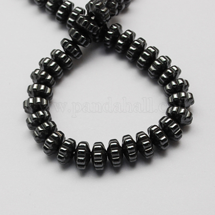 Non-magnetic Synthetic Hematite Beads Strands G-Q895-21-1