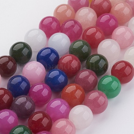 Natural Whait Jade Beads Strands G-J355-02-12mm-1