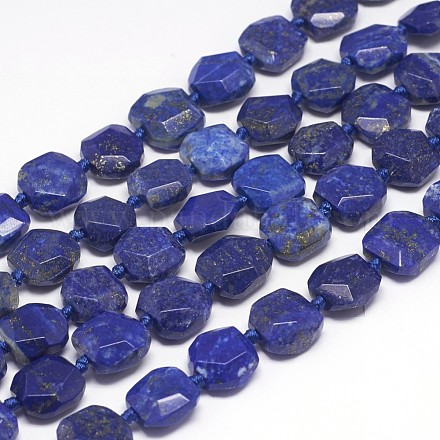 Chapelets de perles en lapis-lazuli naturel G-P187-03-1