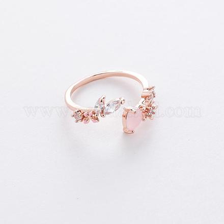 Кольца-манжеты из латуни с фианитами для женщин TL3390-13-1