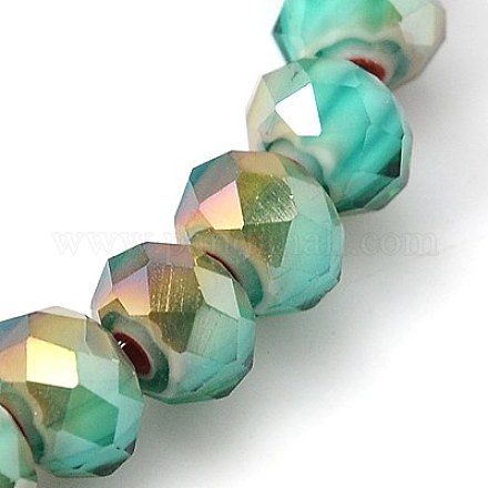 Handmade Millefiori Glass Beads Strands LK-E003-1S-1
