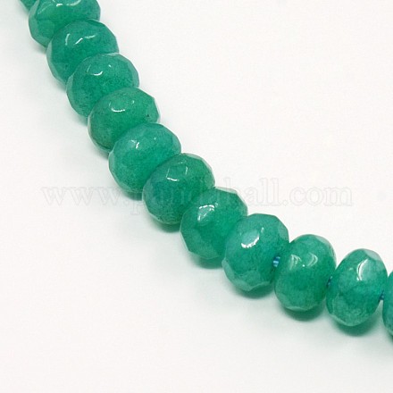 Dyed Natural White Jade Bead Strands G-N0030-8x5mm-17-1