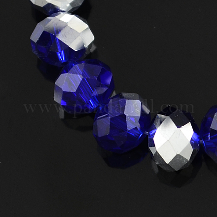 Chapelets de perles en verre électroplaqué X-GR8MMY-24S-1