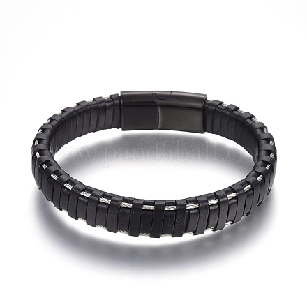 Leather Cord Bracelets BJEW-E352-11B-B-1