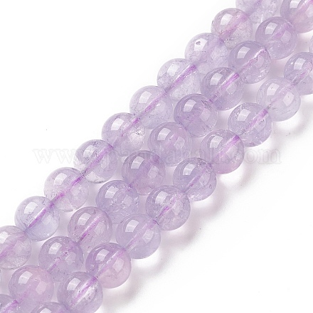 Chapelets de perles en améthyste naturelle G-B038-B02-1