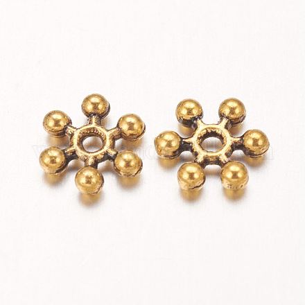 Zinc Alloy Beads Spacers PALLOY-Q062-AG-NF-1