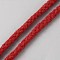 85M Cotton Braided Cord, 8-Ply Cord, FireBrick, 6mm, about 92.96 Yards(85m)/Bundle