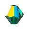 Preciosa® Crystal Beads, Czech Crystal, Bicone(451 69 302 Rondelle), 50730 200 Emerald AB, 5mm, Hole: 1mm