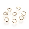 304 Stainless Steel Open Jump Rings, Golden, 22 Gauge, 4x0.6mm, Inner Diameter: 2.5mm, about 1500pcs/bag
