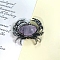 Natyral Paua Shell Brooches, Crab, Old Rose, 43x49mm