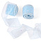 Polyester Deco Mesh Ribbons, Star Pattern, Tulle Fabric, Fancy Tulle Roll Spool Fabric For Skirt Making, Light Blue, 2-1/8 inch(55mm)