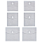 PandaHall 3 Sizes Velvet Jewelry Bags with Snap Button, 6pcs Ring Storage Bags Soft Velvet Pouch Small Jewelry Gift Bags for Necklace Bracelet Ring Watch Earring Lipsticks Brooches, Grey