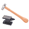 Carbon Steel Hammers, with Wood Handle, BurlyWood, 25x5.7cm, 2pcs/set