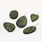 Natural Sinkiang Jade Pendants, Mixed Shapes, 30~66x18~52x3~14mm, Hole: 2mm