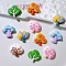 Opaque Resin Cabochons, Tree, Mixed Color, 20~23x22~24x6~7mm