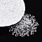 Transparent Glass Beads, Teardrop, Clear, 6x4x4mm, Hole: 1mm, about 6666pcs/1000g