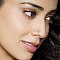 Brass Micro Pave Clear Cubic Zirconia Clip on Nose Rings, Golden, Flower, 6.17mm, Pin: 1mm