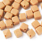 Opaque Acrylic Beads, Cube, BurlyWood, 13x14.5x14.5mm, Hole: 2mm, about 530pcs/500g
