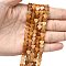 Natural Topaz Jade Beads Strands, Heart, 6x6x2mm, Hole: 0.7mm, about 65~72pcs/strand, 65~72pcs/strand, 34~39cm