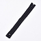 Garment Accessories, Nylon Closed-end Zipper, Zip-fastener Components, Black, 23.5~24x2.5cm