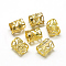 Iron Dreadlocks Beads Hair Decoration, Hair Coil Cuffs, Column, Gold, 10x11.5mm, Hole: 10.5mm