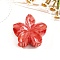 Resin Claw Hair Clips, Hair Accessories for Women & Girls, Flower, FireBrick, 85x75mm