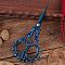 Lily Of The Valley Stainless Steel Scissors, Embroidery Scissors, Sewing Scissors, Blue, 170x80x8mm