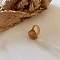Oval Resin Finger Rings for Women, Goldenrod, Inner Diameter: 17mm