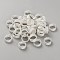Iron Dreadlocks Beads Hair Decoration, Hair Coil Cuffs, Silver, 14x6mm, Inner Diameter: 11.5mm