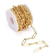 Soldered Brass Paperclip Chains CHC-G005-12G-2