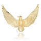 In lega d'oro dello smalto uccello fascino dell'aquila / hawk grandi ciondoli ENAM-J091-01G-2