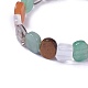 Natural Mixed Gemstone Beads Stretch Bracelets BJEW-L495-16-3