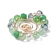Electroplate Glass Beads Pendants PALLOY-JF01381-3